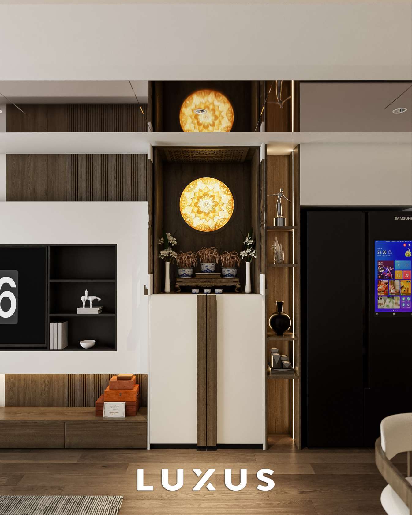Nội thất căn 3 phòng ngủ trong brochure LUXUS